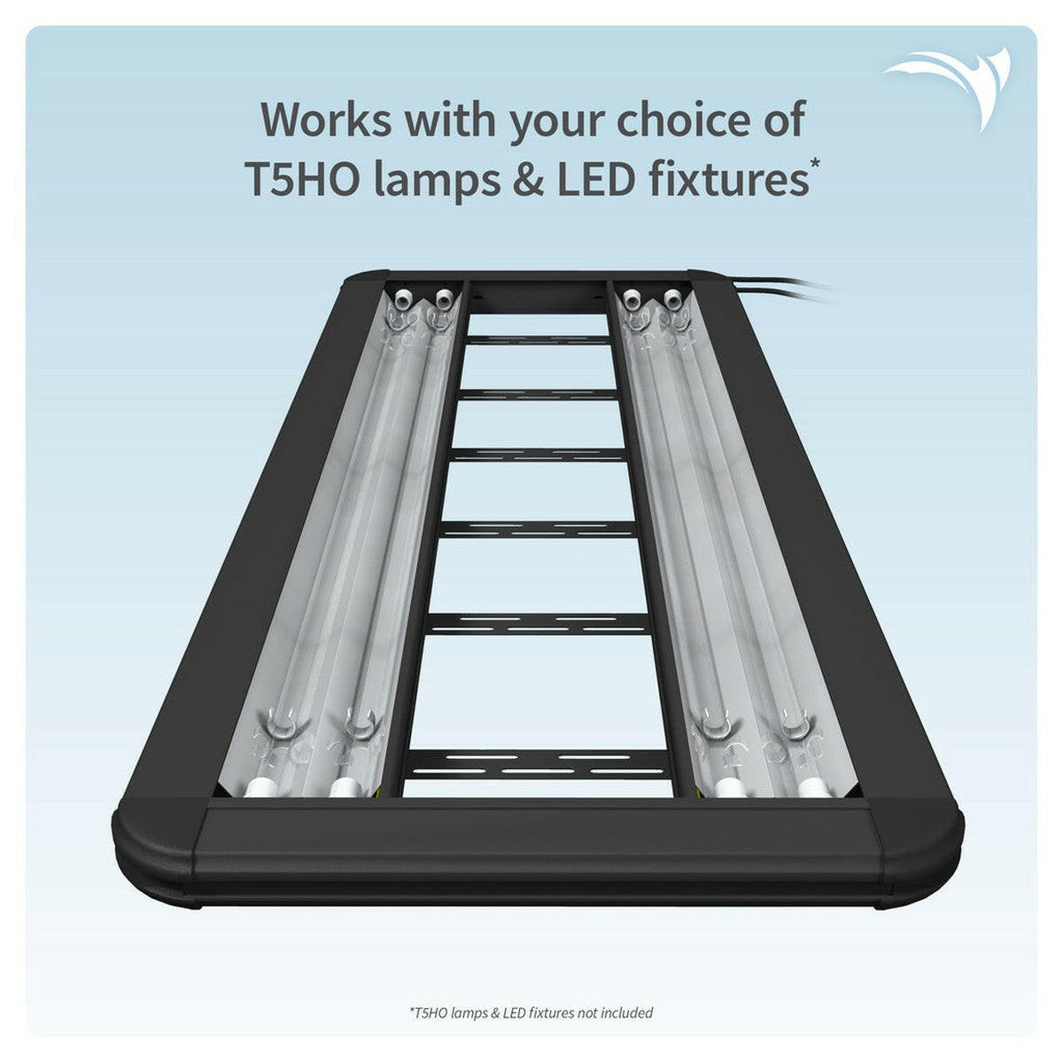 Aquatic Life G3 T5 HO Hybrid 4-Lamp Mounting System Fixture, Black 48-Inch Aquatic Life