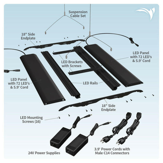 Aquatic Life HME Coral Cover 24-Inch LED Light Aquatic Life