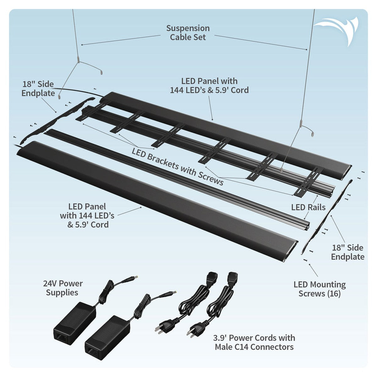Aquatic Life HME Coral Cover 48-Inch LED Light Aquatic Life
