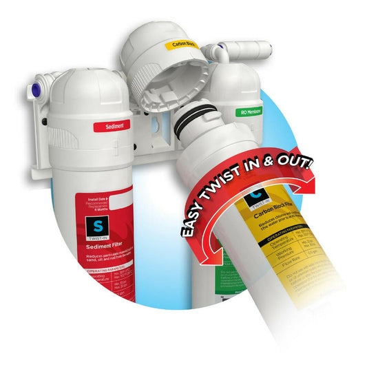 Aquatic Life Twist-In 100 GPD 4-Stage Reverse Osmosis/Deionization System Aquatic Life