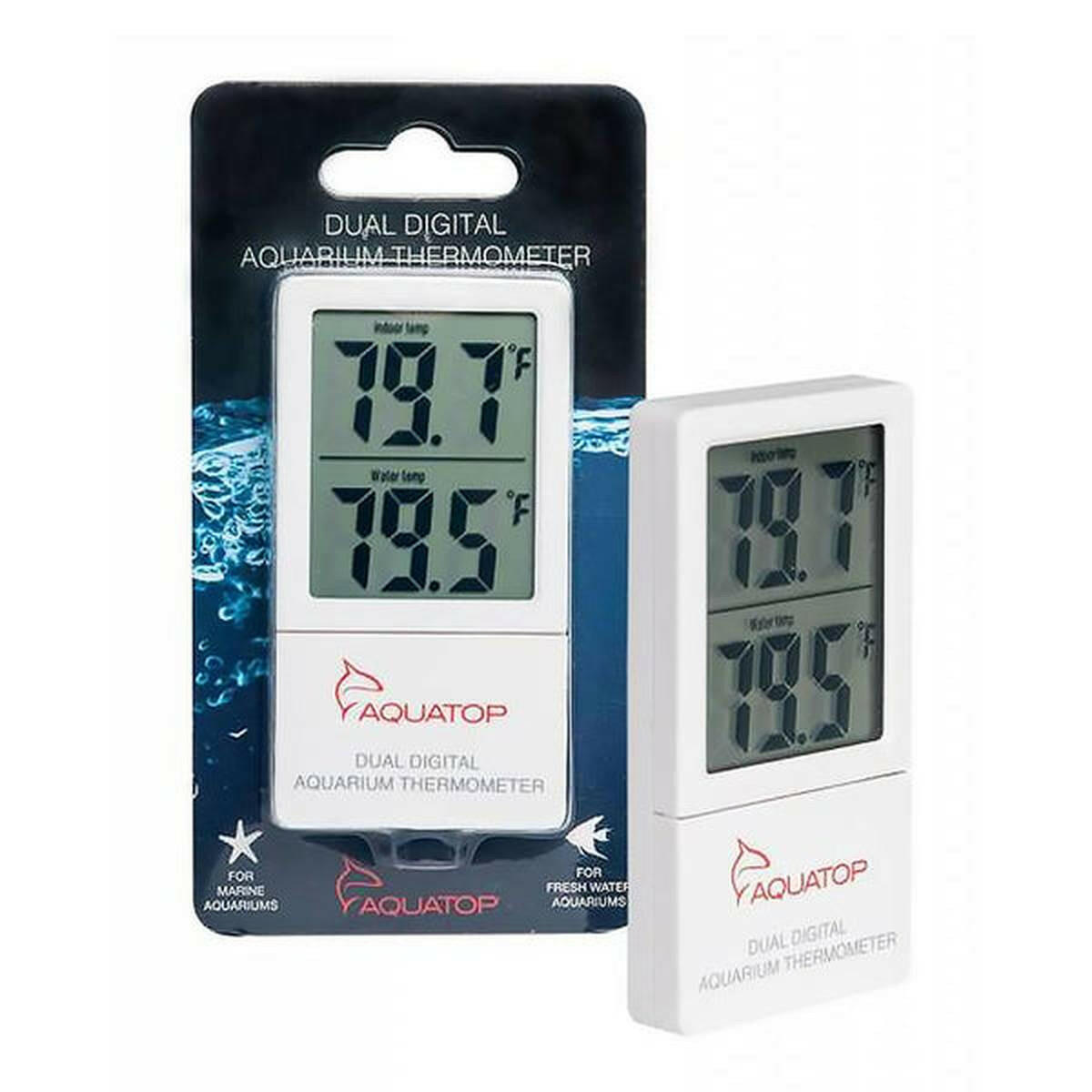 Aquatop External Digital Thermometer with Dual Temp Display Aquatop
