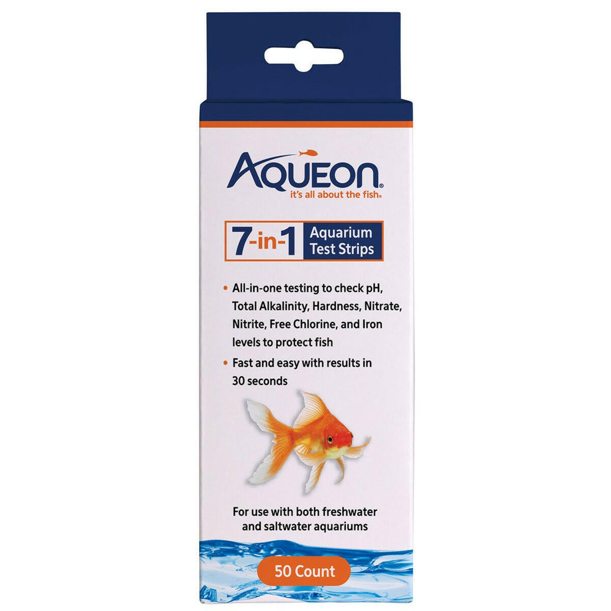 Aqueon 7-in-1 Aquarium Test Strips (50 Count