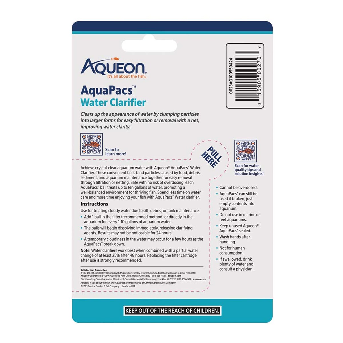 Aqueon AquaPacs Water Clarifier Aqueon
