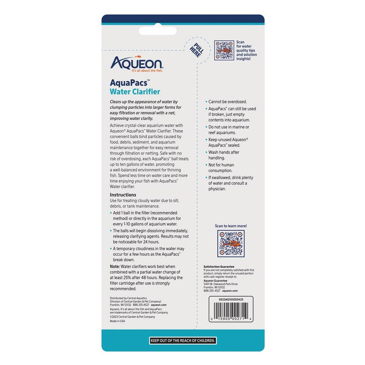 Aqueon AquaPacs Water Clarifier Aqueon