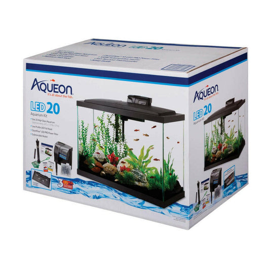 Aqueon Aquarium Starter Kit with LED Lighting 20G.