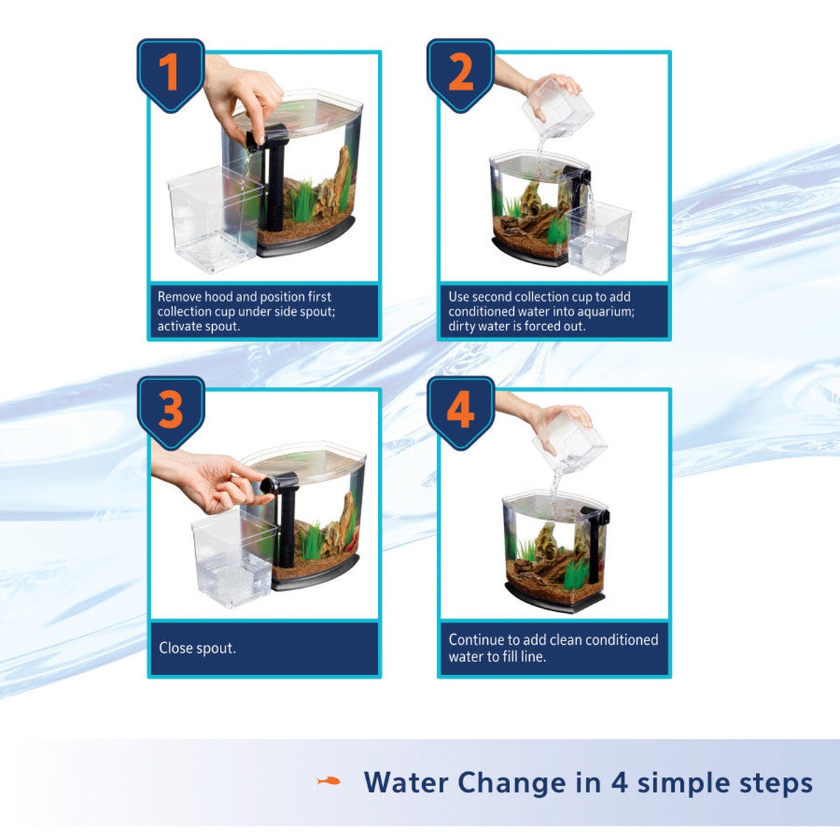 Aqueon BettaBow with Quick Clean Technology Aquarium Kit Aqueon
