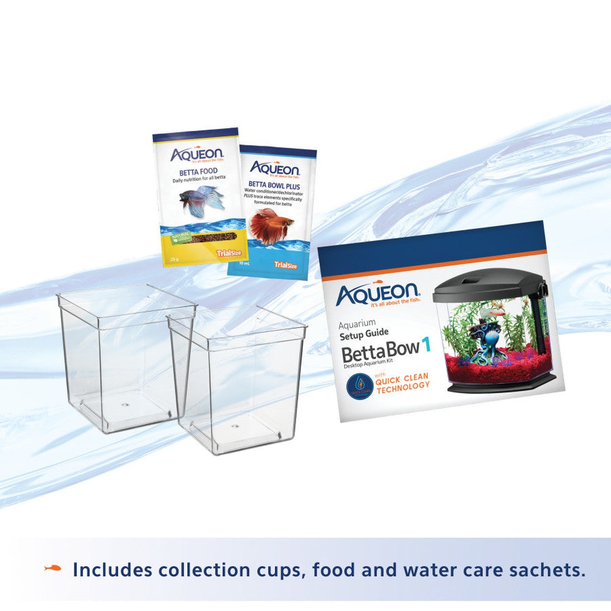 Aqueon BettaBow with Quick Clean Technology Aquarium Kit Aqueon