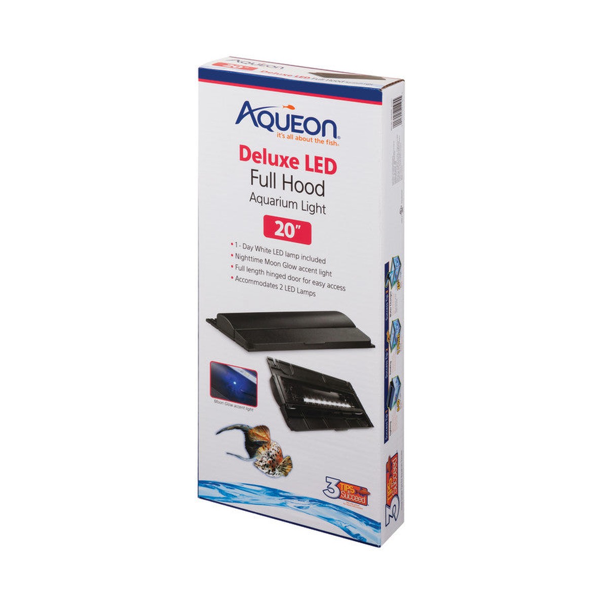 Aqueon LED Deluxe Full Aquarium Hoods Black Aqueon
