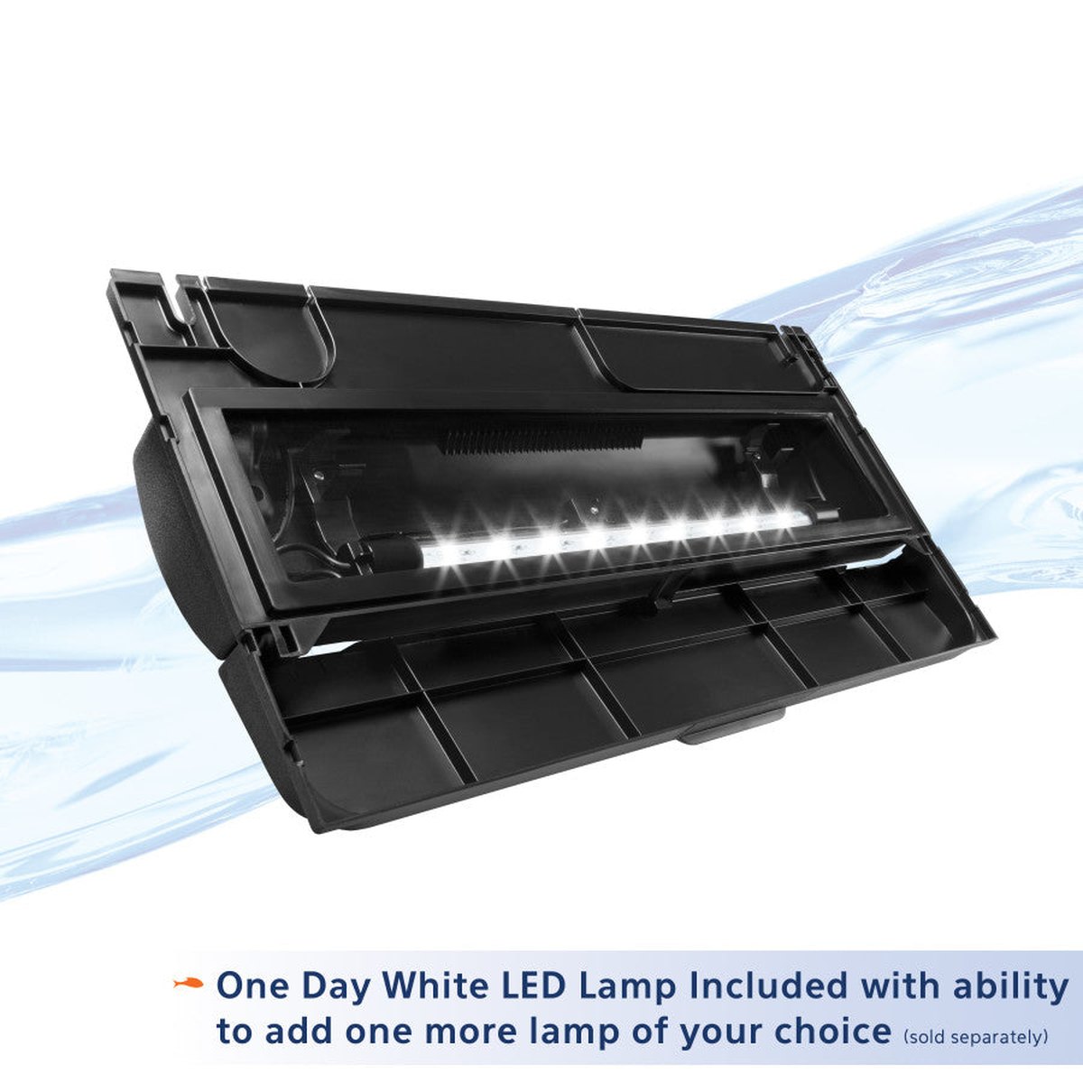 Aqueon LED Deluxe Full Aquarium Hoods Black Aqueon