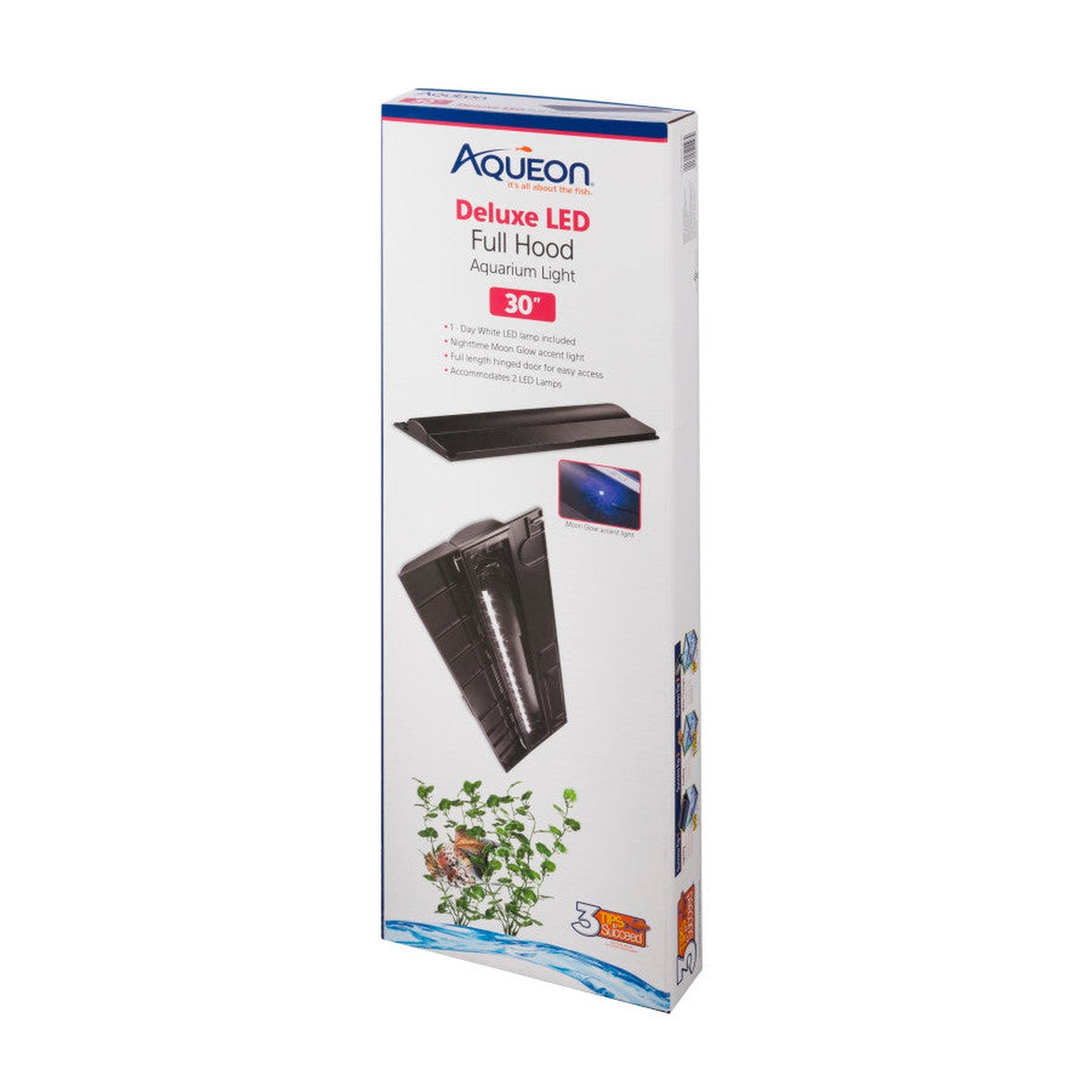 Aqueon LED Deluxe Full Aquarium Hoods Black Aqueon