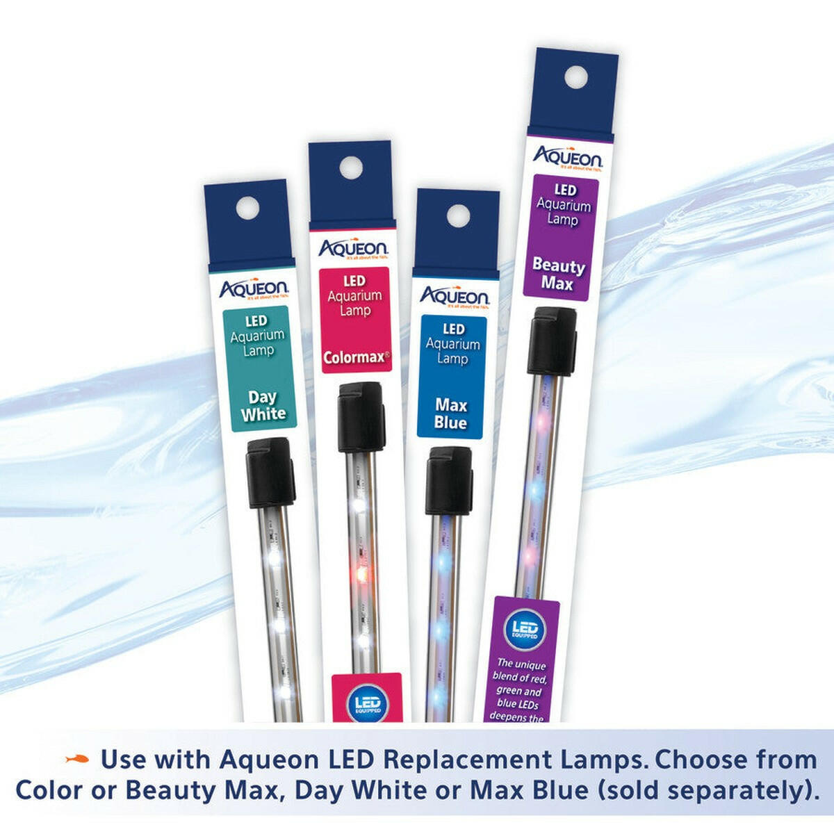 Aqueon LED Deluxe Full Aquarium Hoods Black.