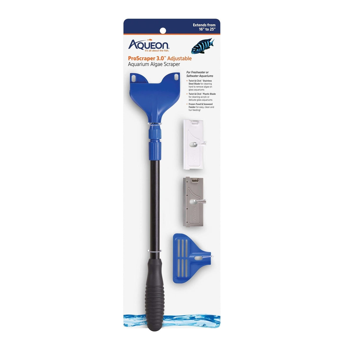 Aqueon ProScraper 3.0 Adjustable Algae Scraper Aqueon