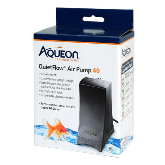 Aqueon QuietFlow Air Pump Black.