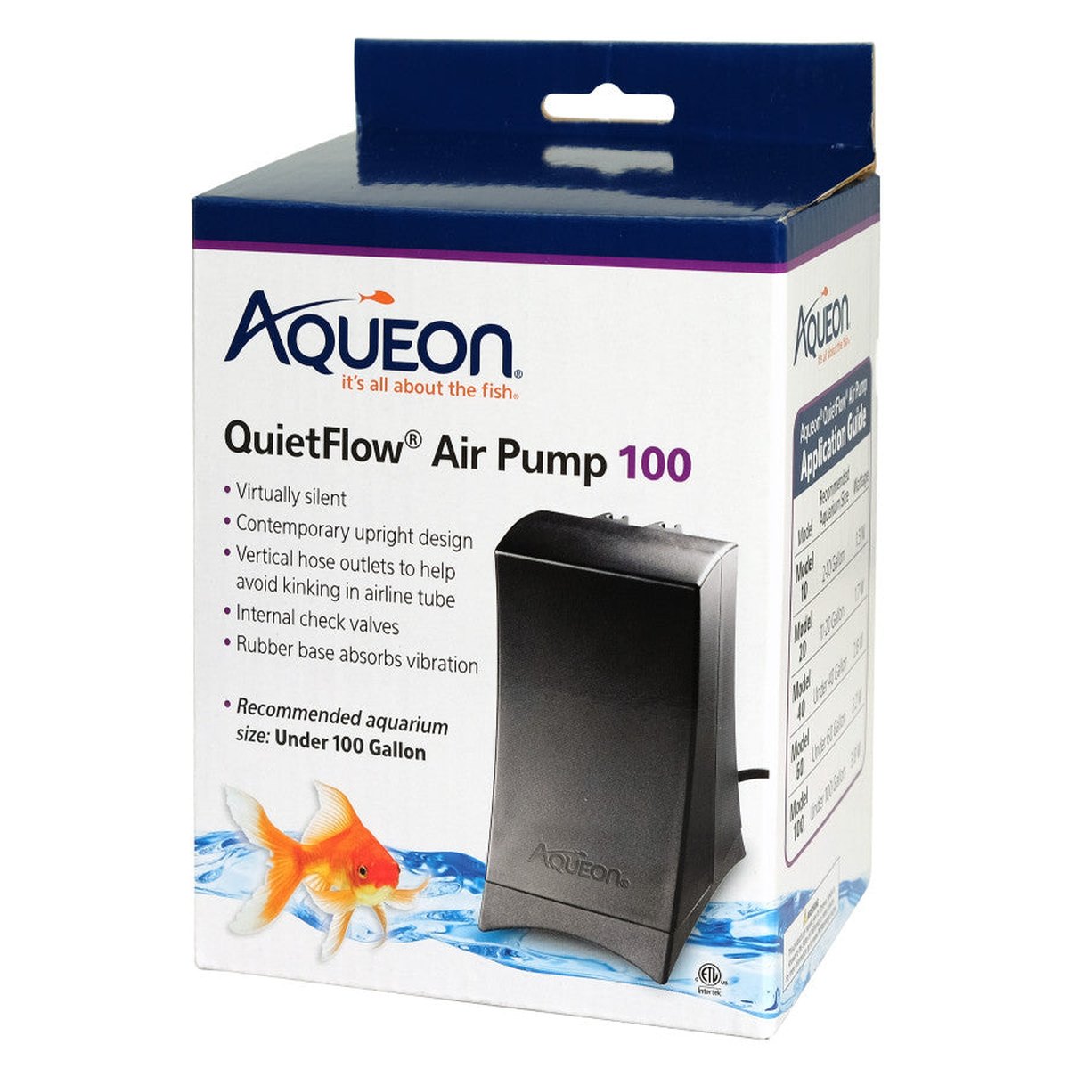 Aqueon QuietFlow Air Pump Black Aqueon