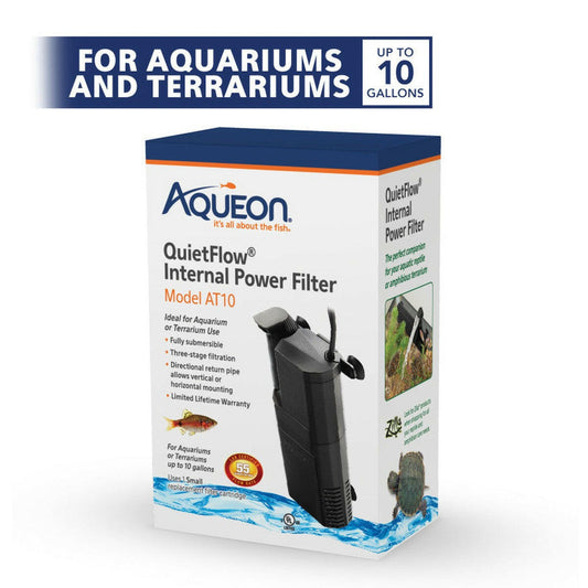Aqueon QuietFlow Internal Power Filter AT10.