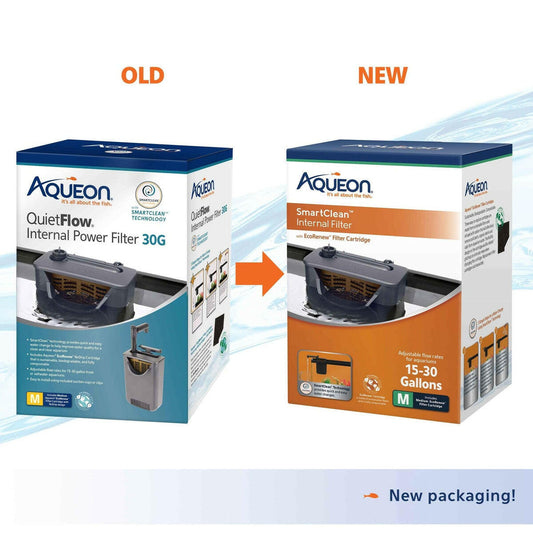 Aqueon QuietFlow SmartClean Internal Filter - 30g Aqueon