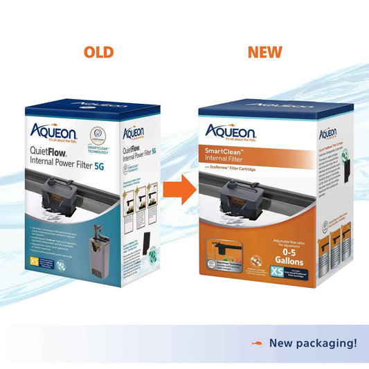 Aqueon QuietFlow SmartClean Internal Filter - 5g Aqueon