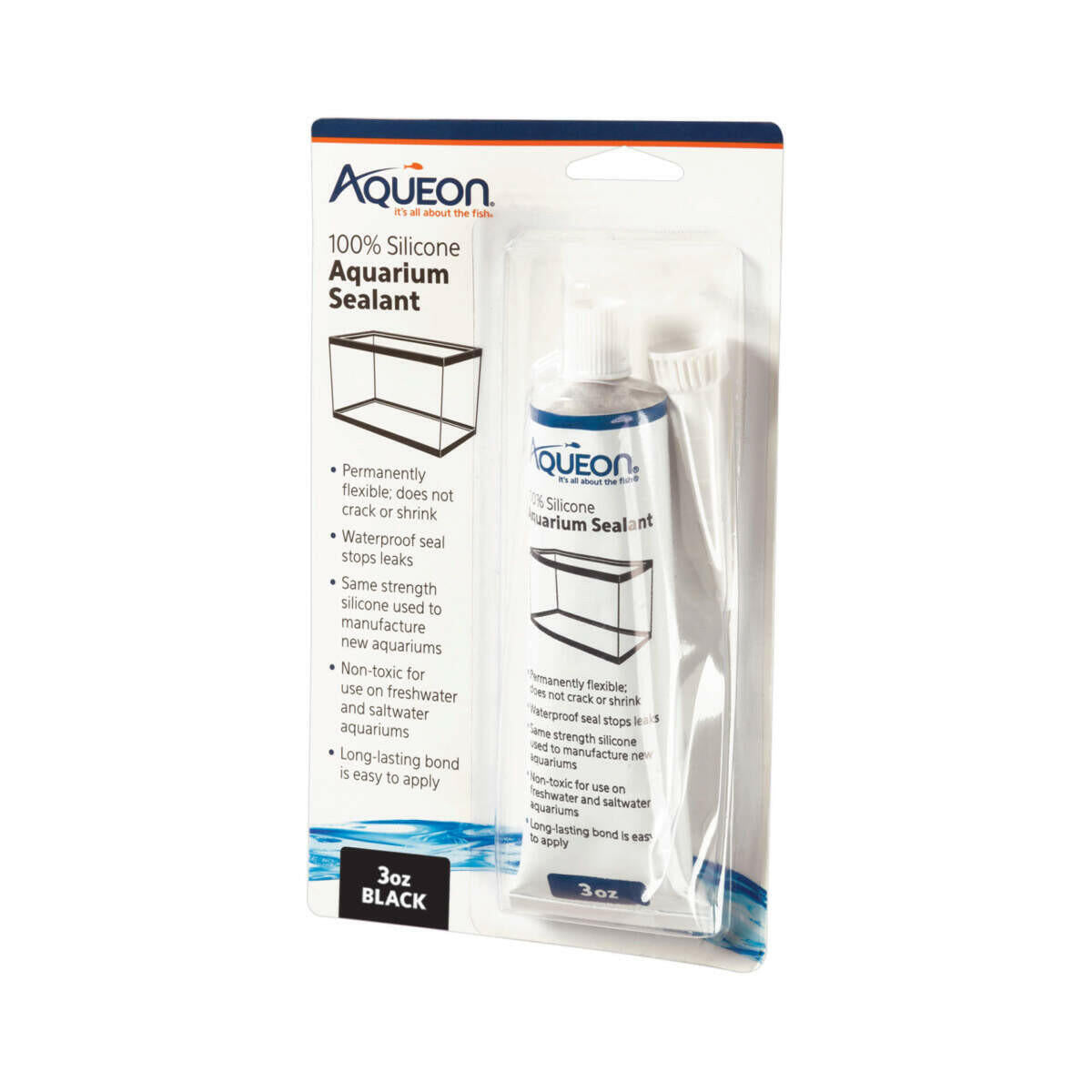 Aqueon Silicone Sealant Black 3oz Aqueon