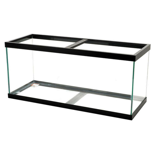 Aqueon Standard Glass Rectangle Aquarium Black Silicone.