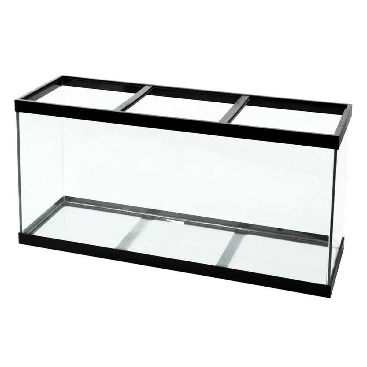 Aqueon Standard Glass Rectangle Aquarium Black Silicone.