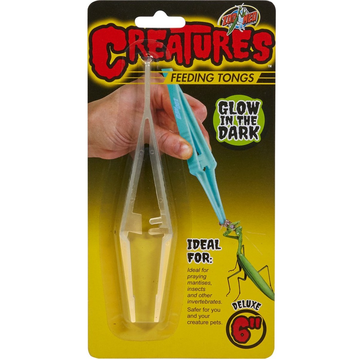 Zoo Med Creatures Feeding Tongs Glow in the Dark Zoo-Med