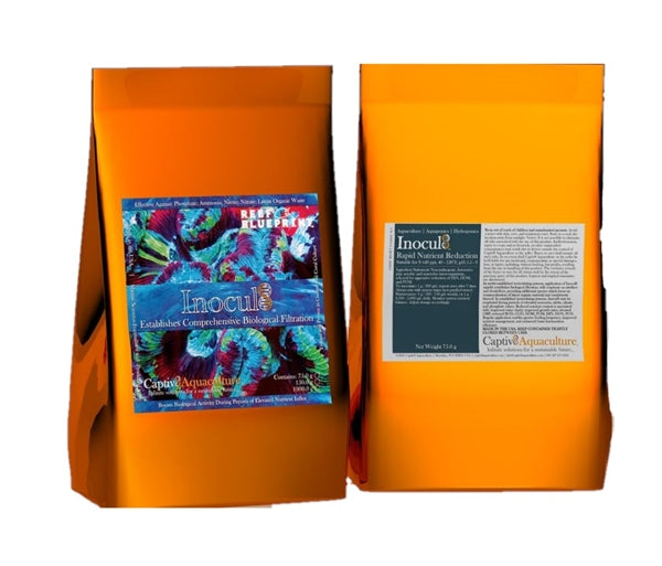 Captiv8 Reef BluePrint – Inocul8 25 g • 75 g — Dry Starter Microbial Blend for New & Reset Systems Captiv8 Aquaculture
