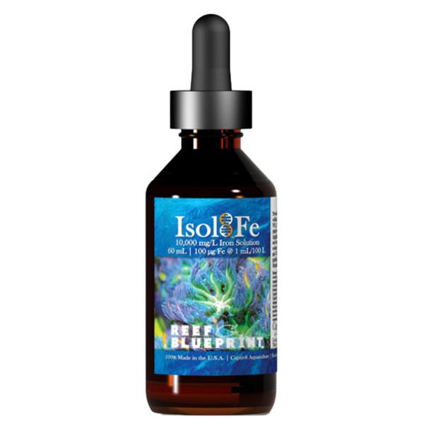 Captiv8 Reef BluePrint – Isol8:Fe 60 mL — Ultra-Pure Iron Fe Trace Supplement for Marine/Reef Captiv8 Aquaculture