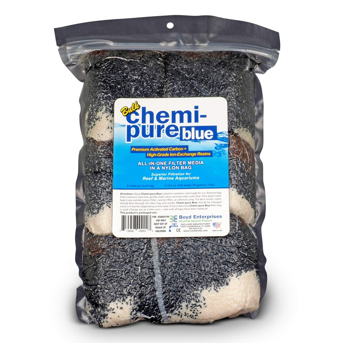 Chemi-pure Blue – Advanced Filtration for Marine & High pH Freshwater Aquariums Boyd