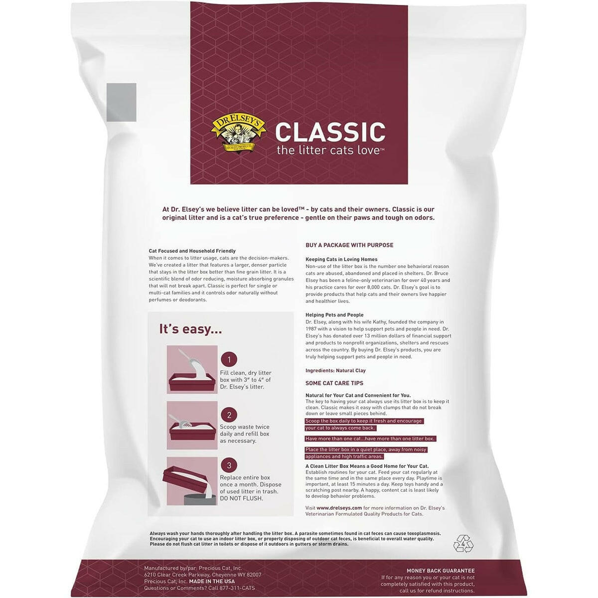 Dr. Elsey's Classic Precious Cat Litter Dr. Elsey's