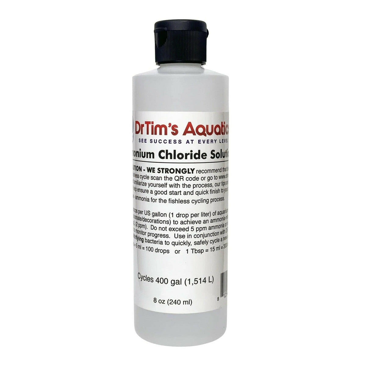Dr. Tim’s Aquatics Ammonium Chloride Solution for Fishless Cycling Dr Tim’s Aquatics