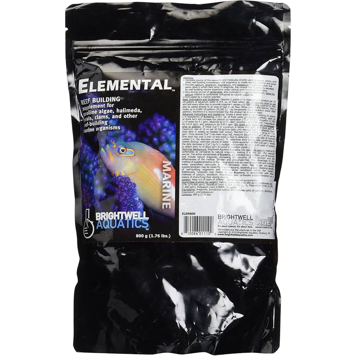 Elemental – Essential Mineral Blend for Coral & Invertebrate Skeletal Growth Brightwell Aquatics