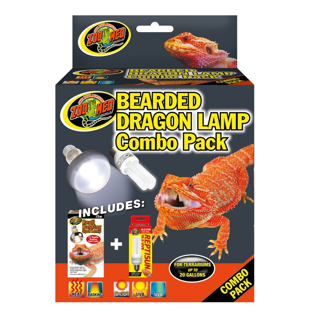 Zoo Med Bearded Dragon Lamp Combo Pack Zoo-Med