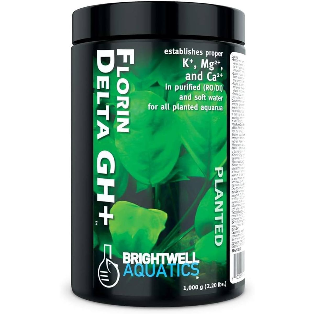 Florin Delta GH+ – Mineral Supplement for Soft & Purified Water in Planted Aquariums Brightwell Aquatics