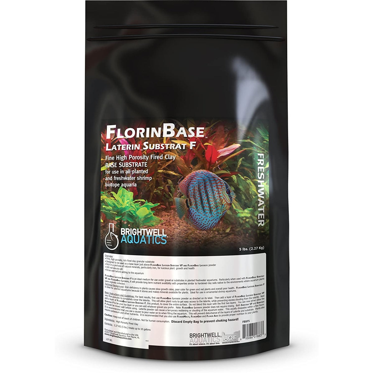 FlorinBase Laterin Substrat F – Fine, High-Porosity Clay Substrate for Planted & Shrimp Aquariums Brightwell Aquatics