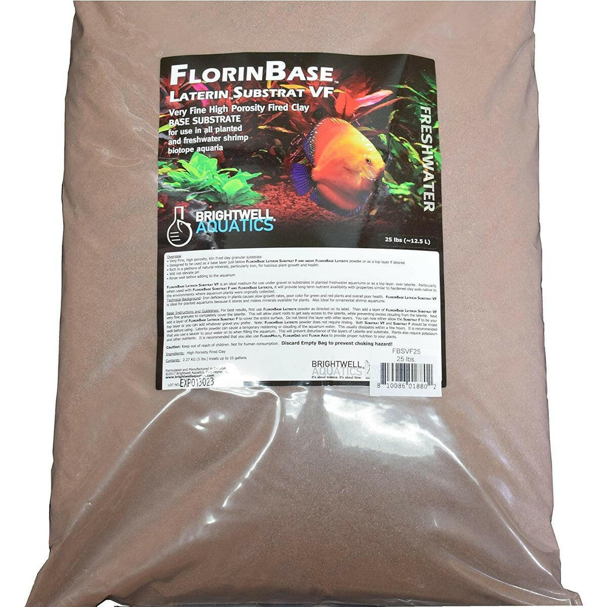 FlorinBase Laterin Substrat VF – Ultra-Fine, High-Porosity Clay Substrate for Planted Aquariums.