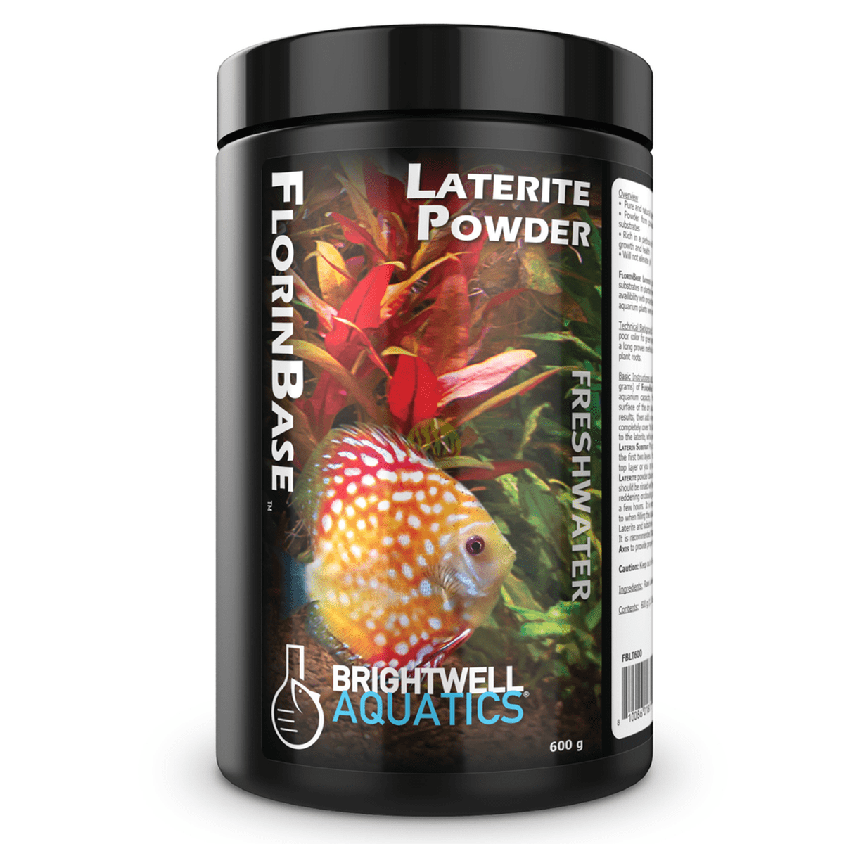 FlorinBase Laterite Powder – Natural Iron-Rich Substrate Supplement for Planted Aquariums Brightwell Aquatics