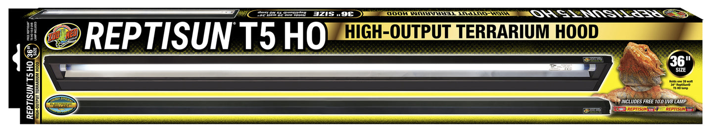 Zoo Med ReptiSun® T5 HO Terrarium Hood with 10.0 Bulb Zoo-Med