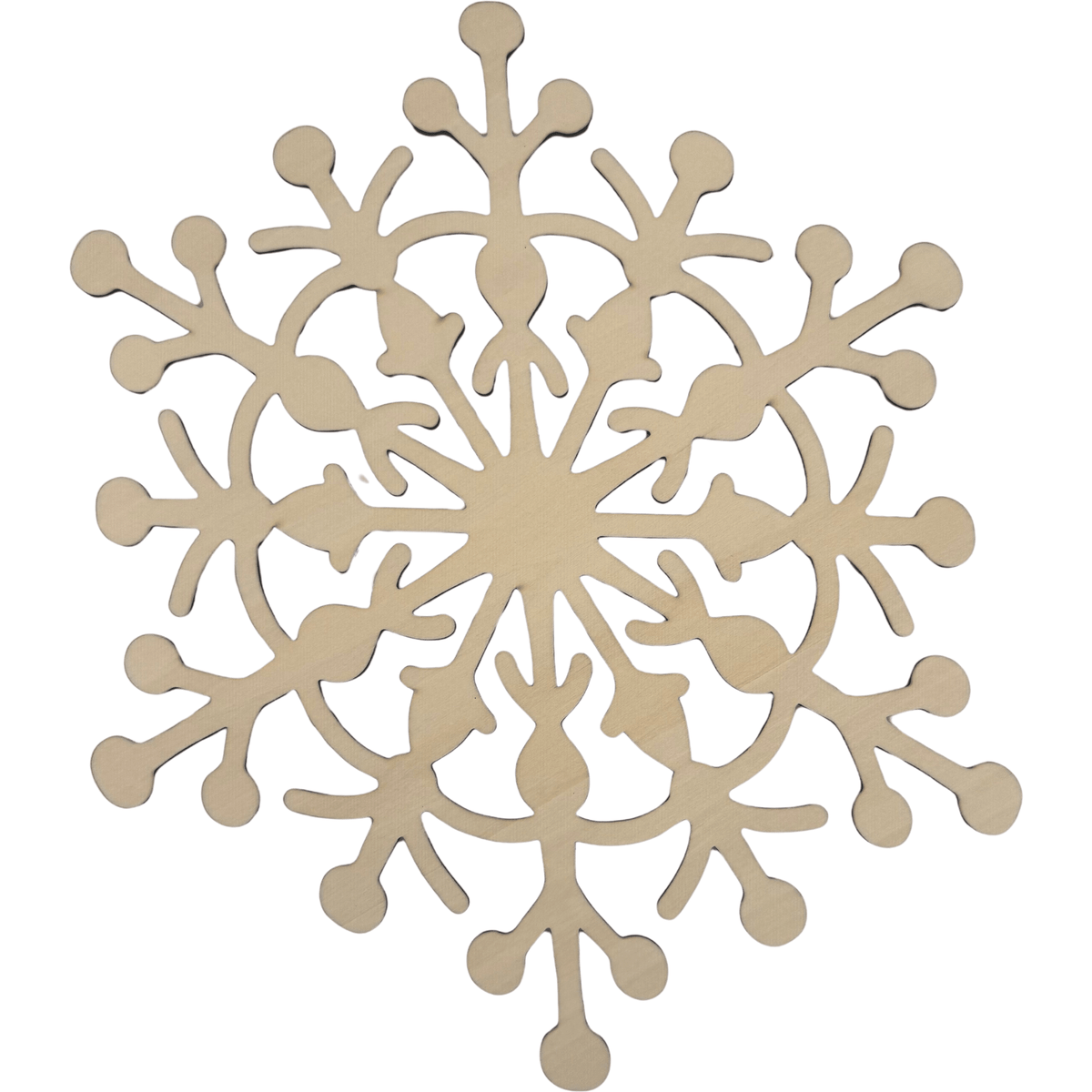 Lawn and Pets Christmas Wood Snow Flakes Design 37 Lawn and Pets
