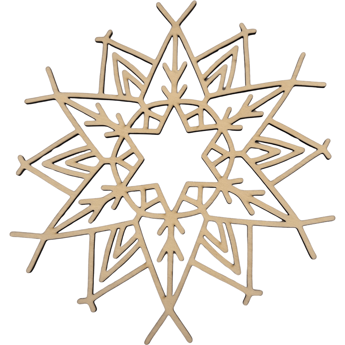 Lawn and Pets Christmas Wood Snow Flakes Design 41 Lawn and Pets