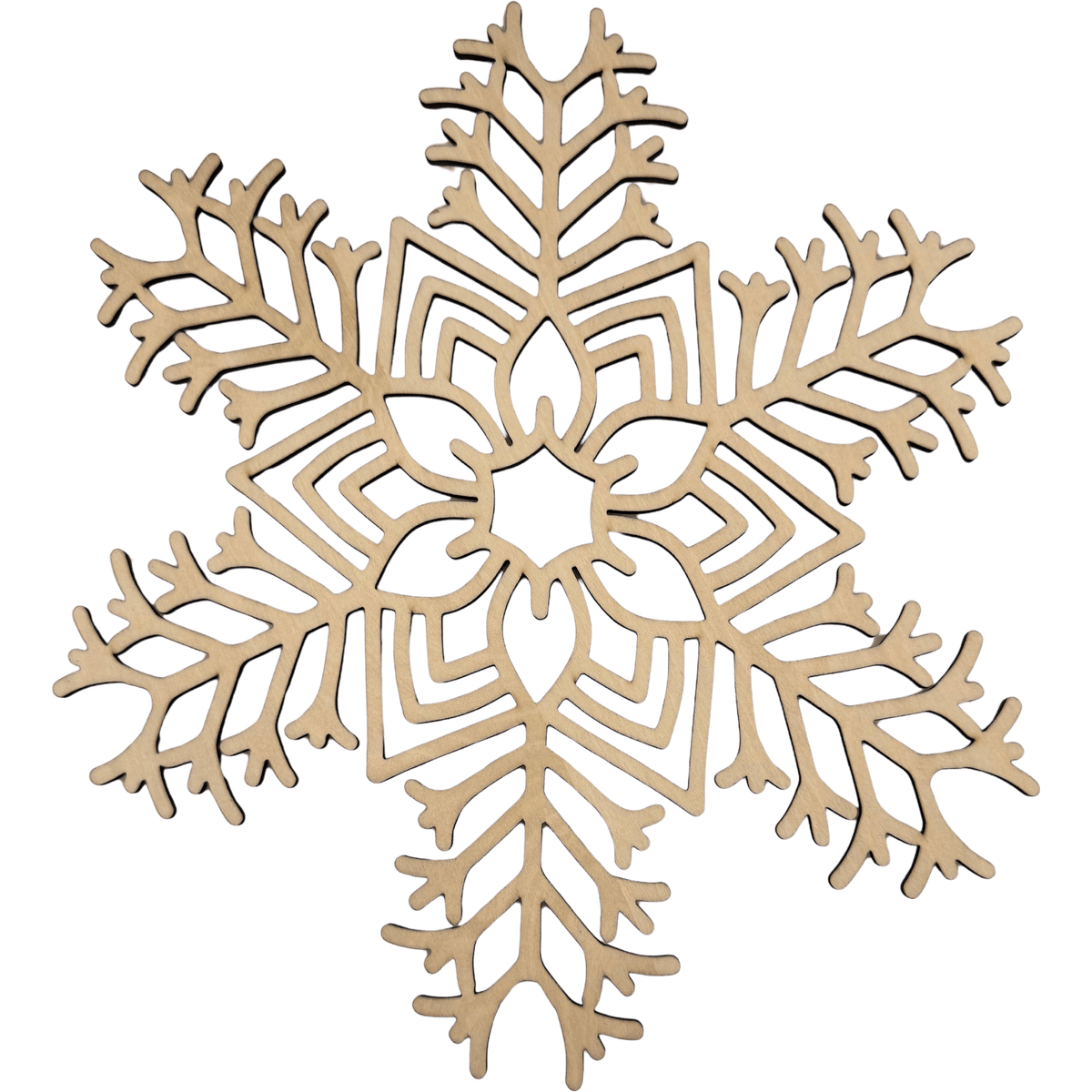Lawn and Pets Christmas Wood Snow Flakes Design 43 Lawn and Pets
