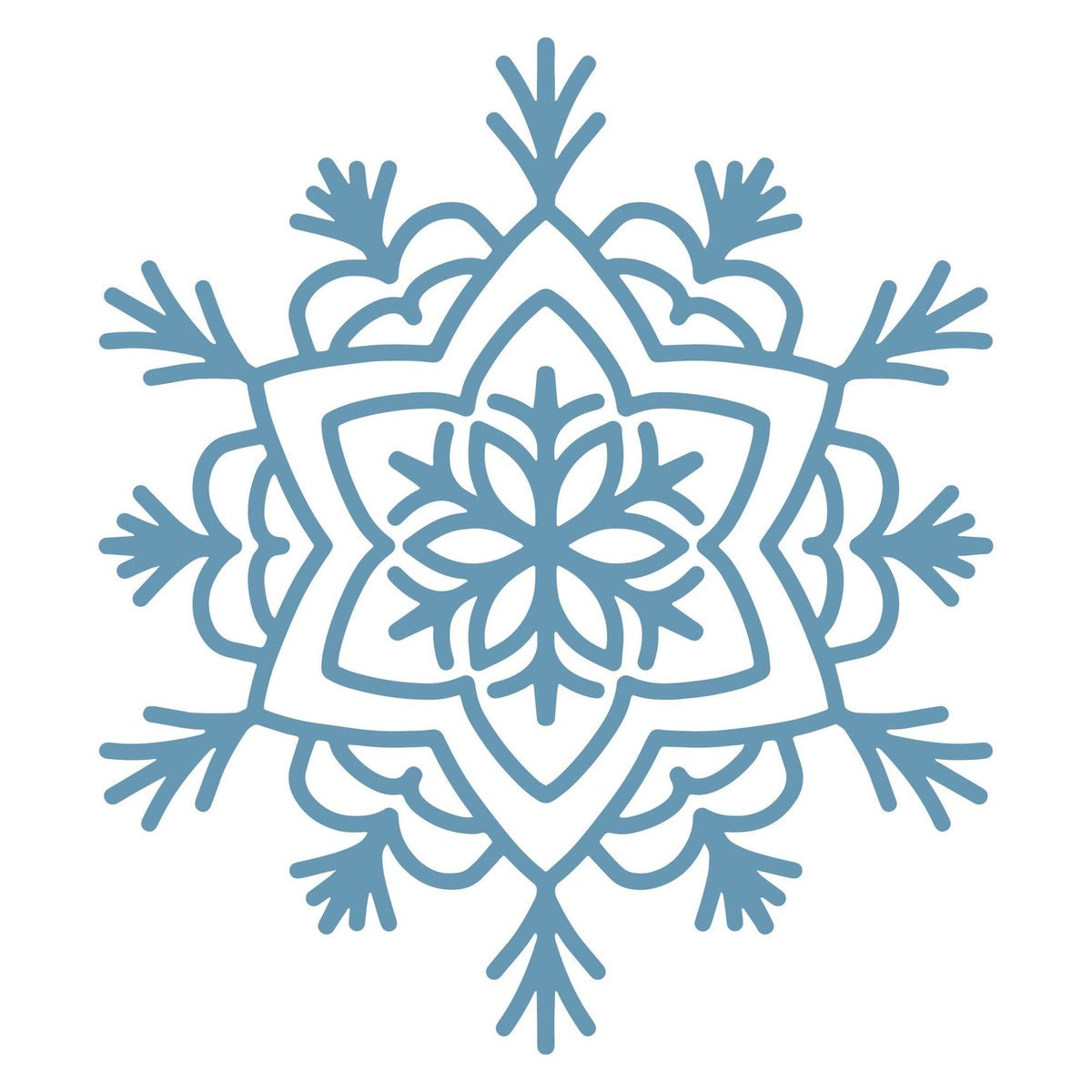 Lawn and Pets Christmas Wood Snow Flakes Design 45 Lawn and Pets