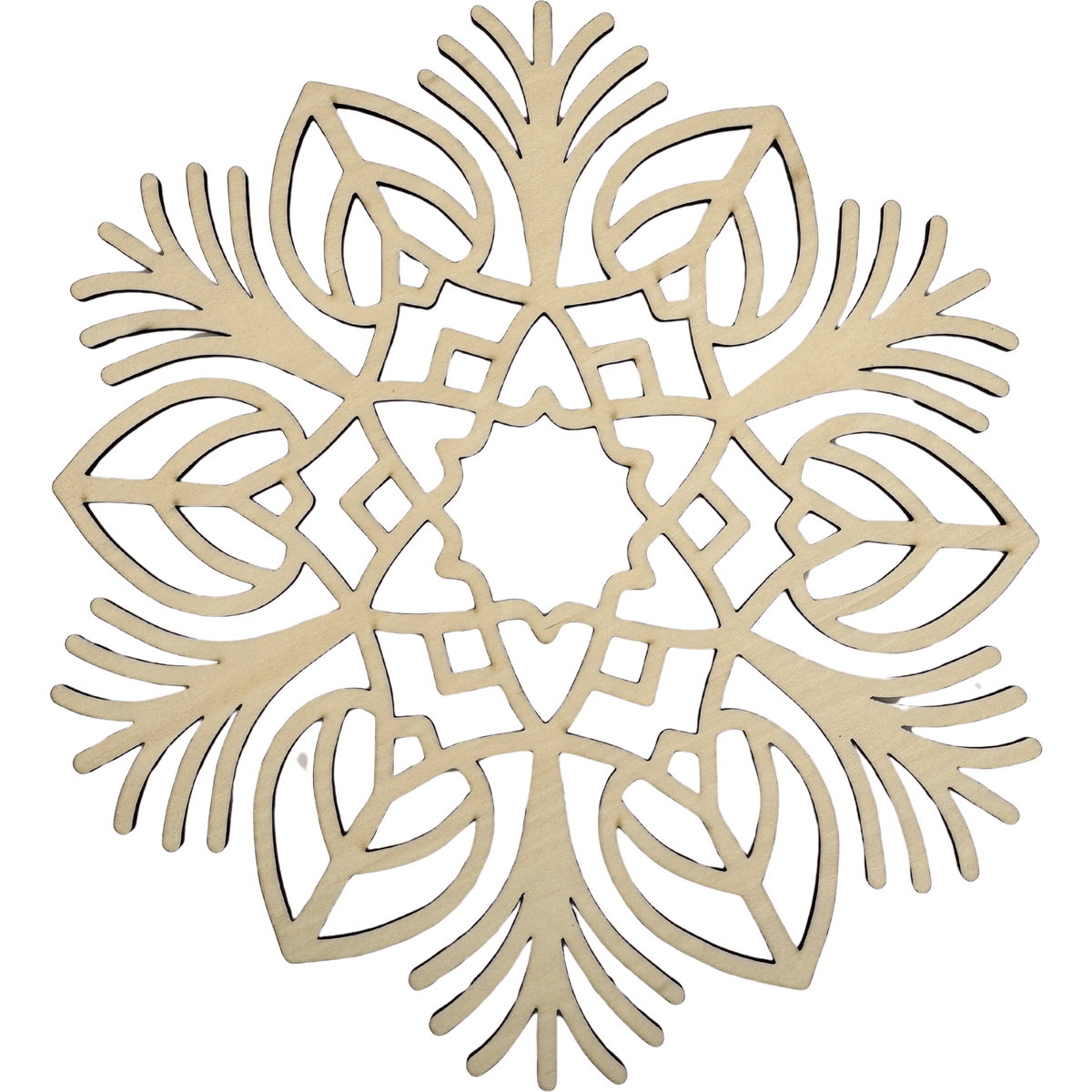 Lawn and Pets Christmas Wood Snow Flakes Design 49 Lawn and Pets