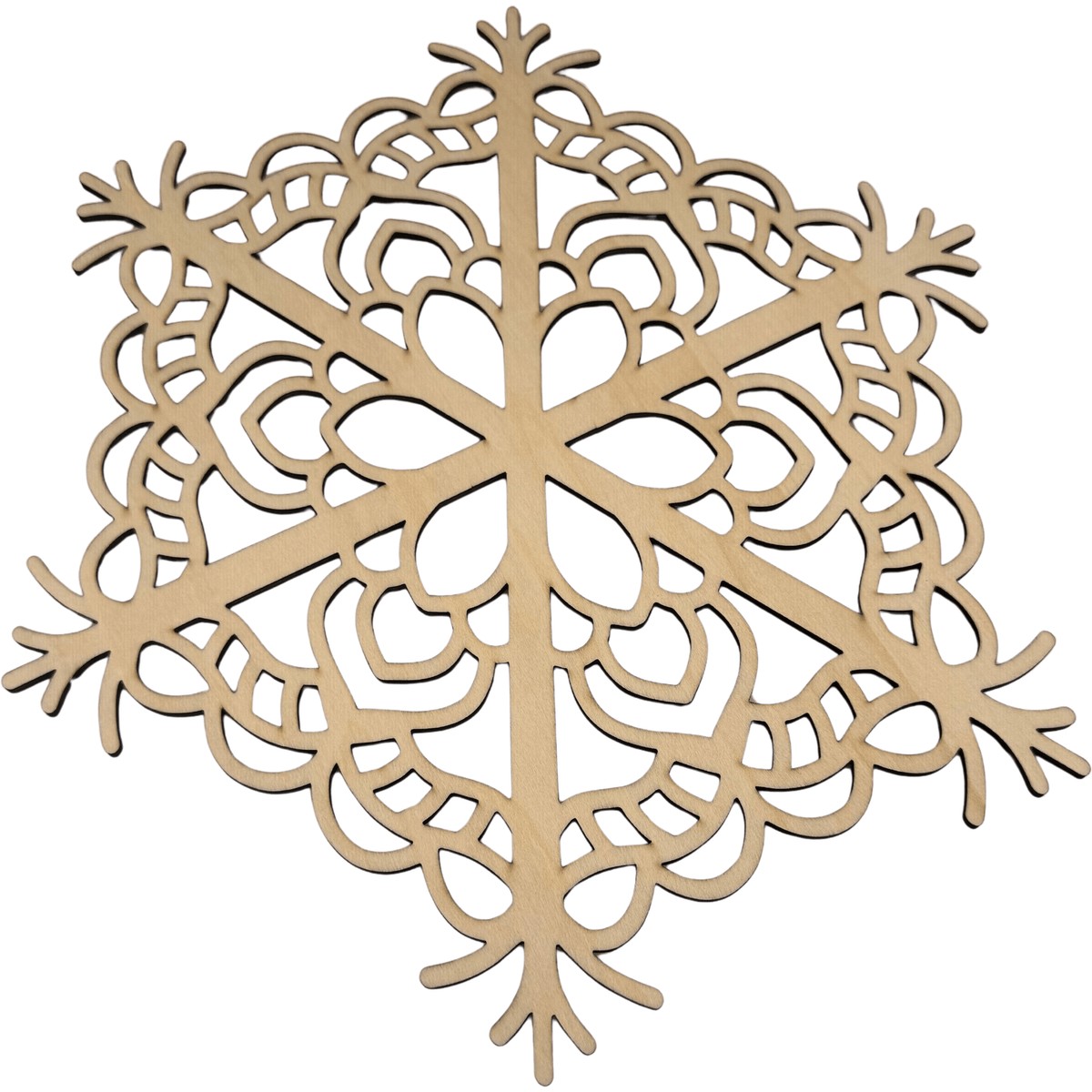 Lawn and Pets Christmas Wood Snow Flakes Design 54 Lawn and Pets