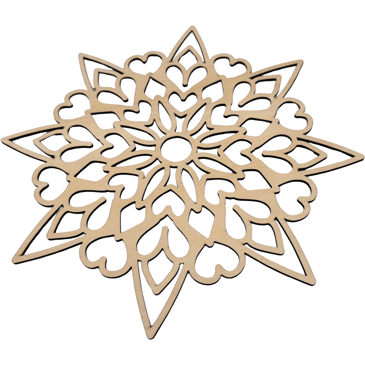 Lawn and Pets Christmas Wood Snow Flakes Design 57 Lawn and Pets