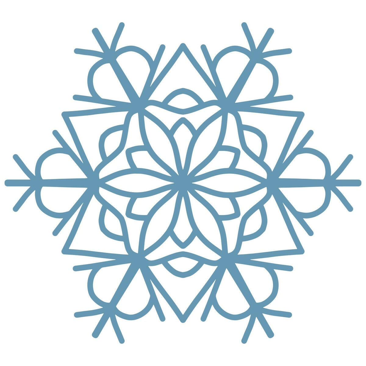Lawn and Pets Christmas Wood Snow Flakes Design 72 Lawn and Pets