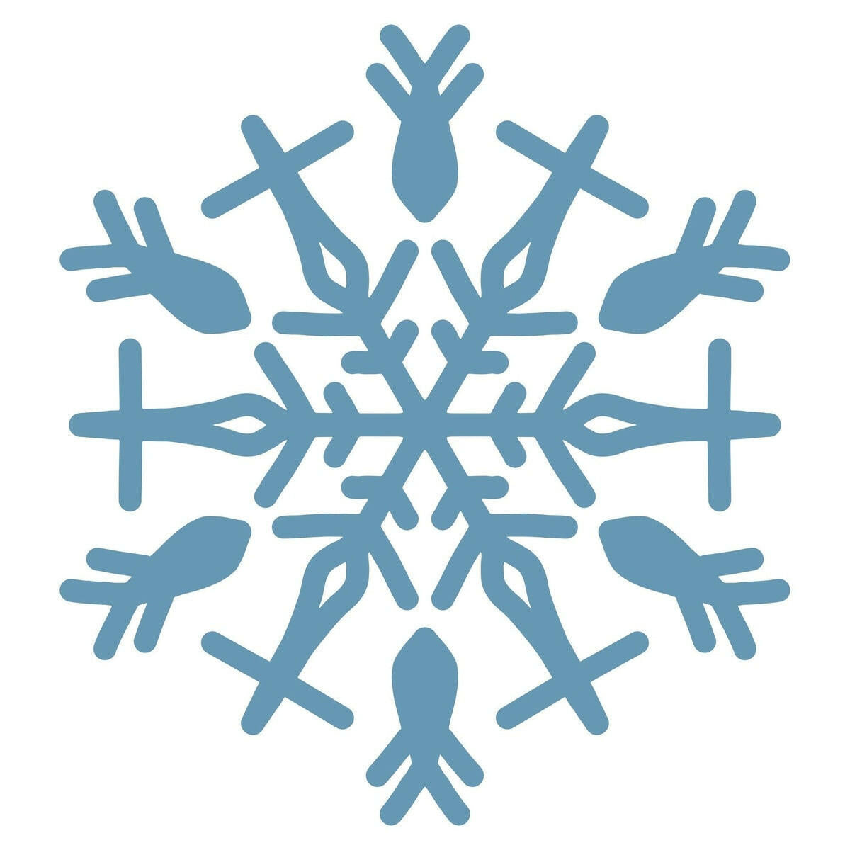 Lawn and Pets Christmas Wood Snow Flakes Design 73 Lawn and Pets