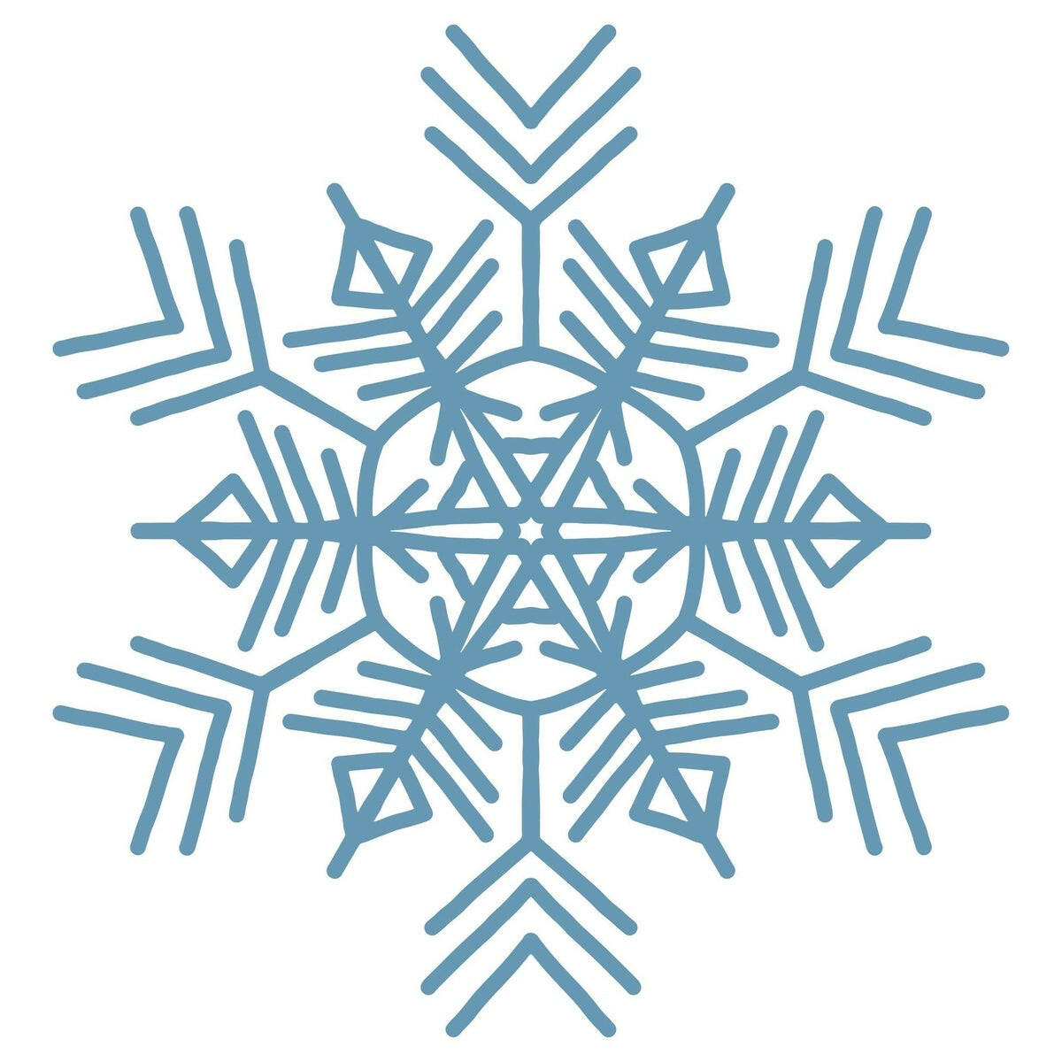 Lawn and Pets Christmas Wood Snow Flakes Design 74 Lawn and Pets