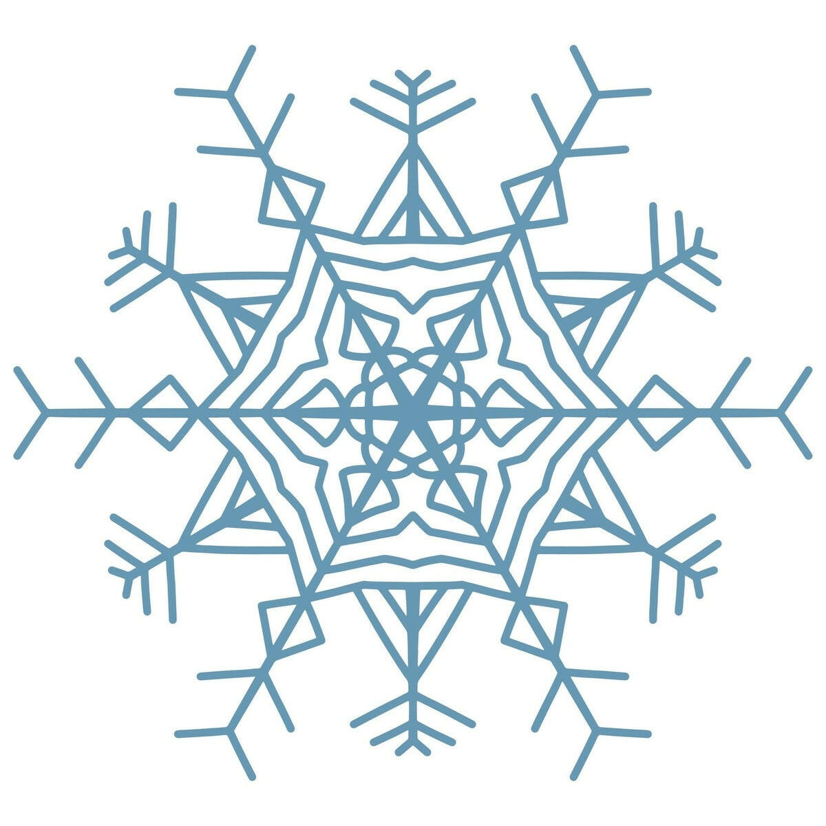 Lawn and Pets Christmas Wood Snow Flakes Design 80 Lawn and Pets
