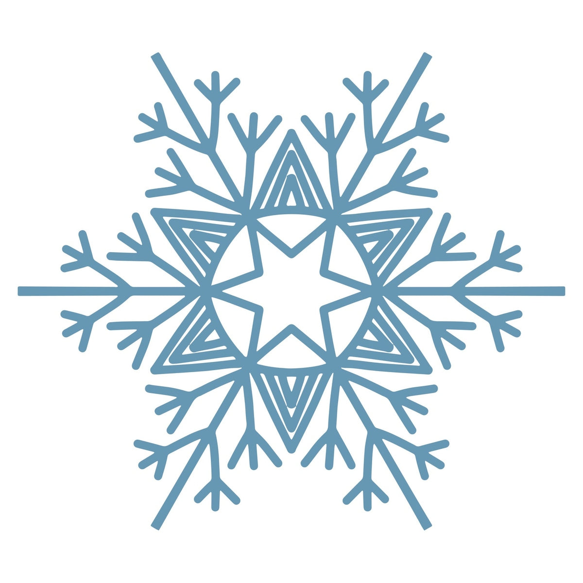 Lawn and Pets Christmas Wood Snow Flakes Design 81 Lawn and Pets