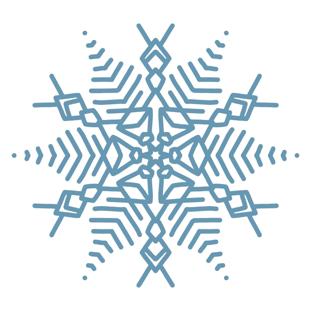 Lawn and Pets Christmas Wood Snow Flakes Design 86 Lawn and Pets